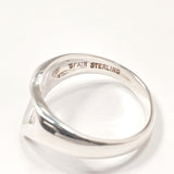 TIFFANY&Co. Ring Open heart Elsa Peretti Sterling Silver #7(JP Size) Silver Women Used