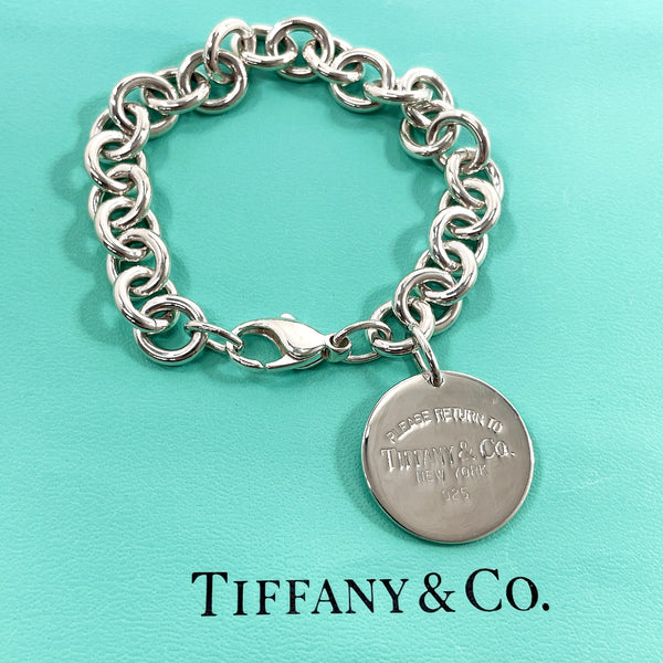 TIFFANY&Co. bracelet Return to Round tags Silver925 Silver Women Used
