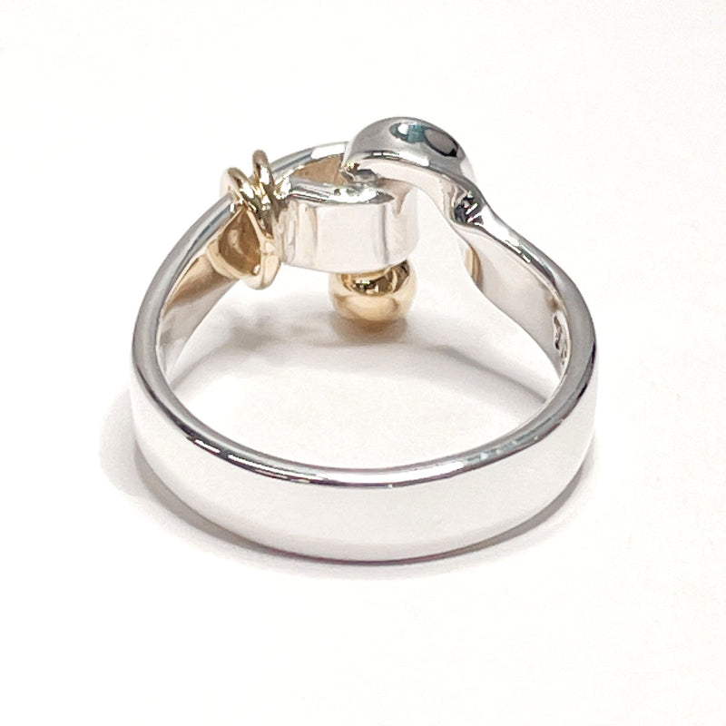 TIFFANY&Co. Ring Hook & Eye Silver925/K18 yellow gold #11(JP Size) Silver Silver Women Used