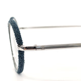 CHANEL Glasses CH2187J oval frame denim blue Women Used
