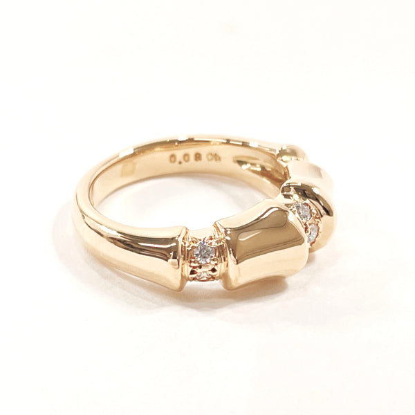 MIKIMOTO Ring Bamboo K18 Gold/diamond #7(JP Size) gold Women Used