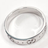 GUCCI Ring Interlocking G Icon ring K18 white gold #13(JP Size) Silver Women Used