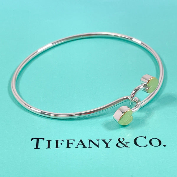 TIFFANY&Co. Bangle solid double heart Silver925/K18 yellow gold Silver Silver Women Used