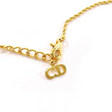 Christian Dior Necklace heart metal/Rhinestone gold Women Used
