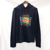 GUCCI Parker 454585 old logo Vintage processing cotton Black mens Used