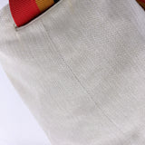 HERMES Shoulder Bag Cavalier one belt cotton/Towal chevron beige unisex Used