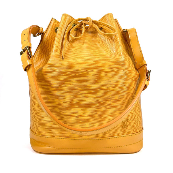 LOUIS VUITTON Shoulder Bag M44009 Noe Epi Leather yellow yellow Women Used