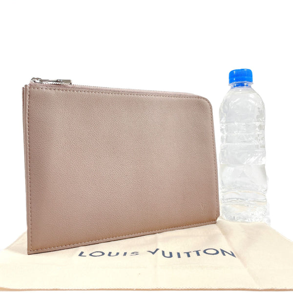 LOUIS VUITTON Clutch bag R99760 Pochette Jules PM leather/Taurillon Clemence gray gray Women Used