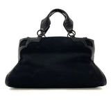 CARTIER Handbag Marcello 2WAY Suede Black Women Used