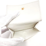 BOTTEGAVENETA Tri-fold wallet 635561 Intrecciato leather white unisex Used