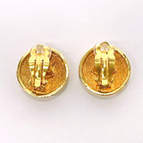 CHANEL Earring Matelasse COCO Mark metal gold Women Used