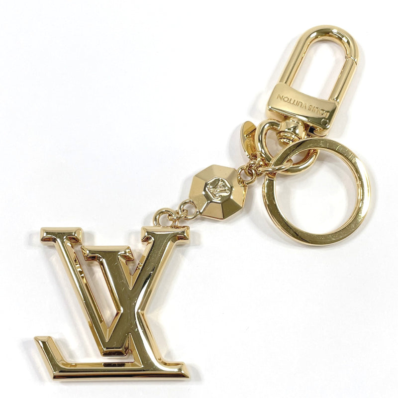 LOUIS VUITTON key ring M65216 Keychain LV Facet metal gold unisex New