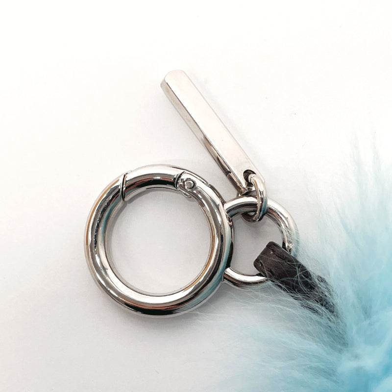 FENDI key ring Bag Bugs Monster Charm Fake fur blue Women Used