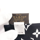 LOUIS VUITTON scarf M78656 Bando Monogram Confidential silk Black Black Women Used