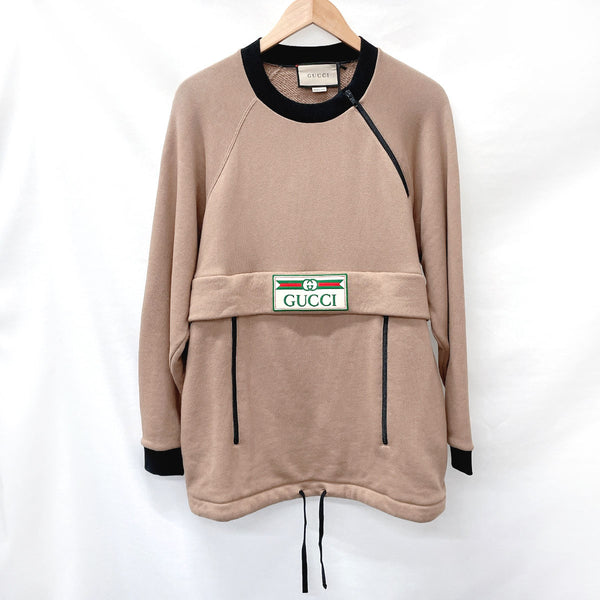 GUCCI sweat XJDZM trainer vintage logo patch cotton Brown mens Used