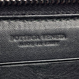 BOTTEGAVENETA purse Zip Around Intrecciato leather Black mens Used