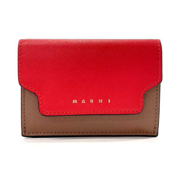 MARNI Tri-fold wallet PFMOW02U23 LV520 Trifold wallet leather Red Red Women Used
