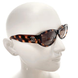 CHANEL sunglasses 06918 91235 COCO Mark Synthetic resin Brown Women Used