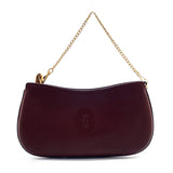 CARTIER Pouch L3000112 Must Line leather Bordeaux Women Used