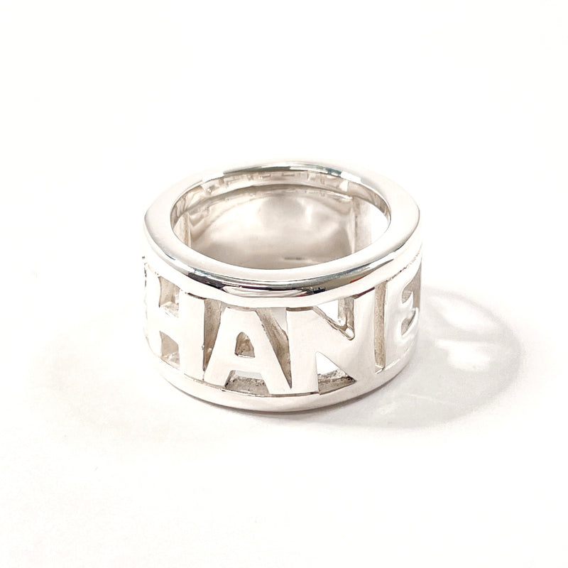 CHANEL Ring logo Silver925 #14(JP Size) Silver Women Used