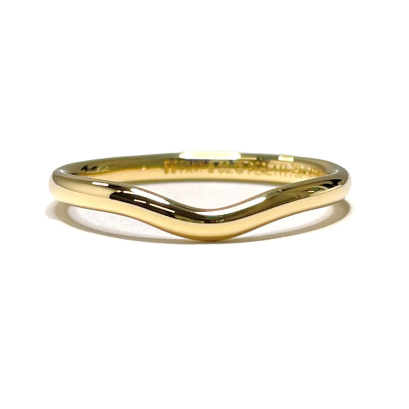 TIFFANY&Co. Ring Curved Elsa Peretti K18 yellow gold #14.5(JP Size) gold Women Used
