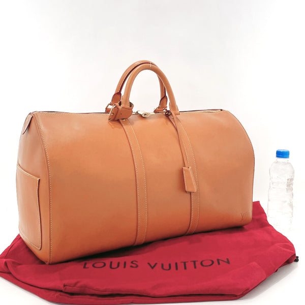 LOUIS VUITTON Boston bag M85391 Keepall 50 nomad series leather/Nomad Brown Brown unisex Used