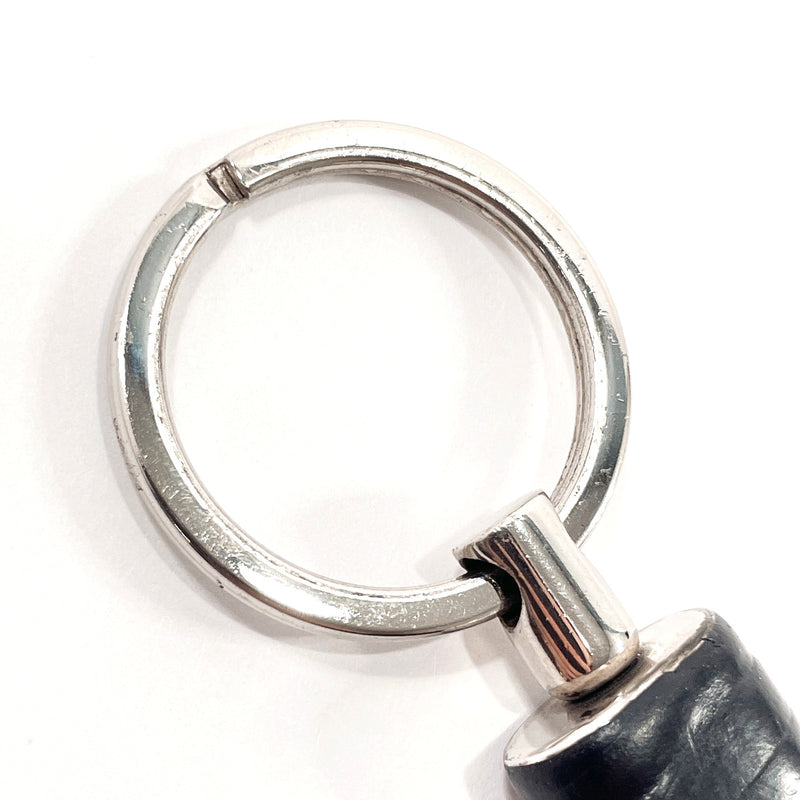 BOTTEGAVENETA key ring Intrecciato leather/metal Black mens Used