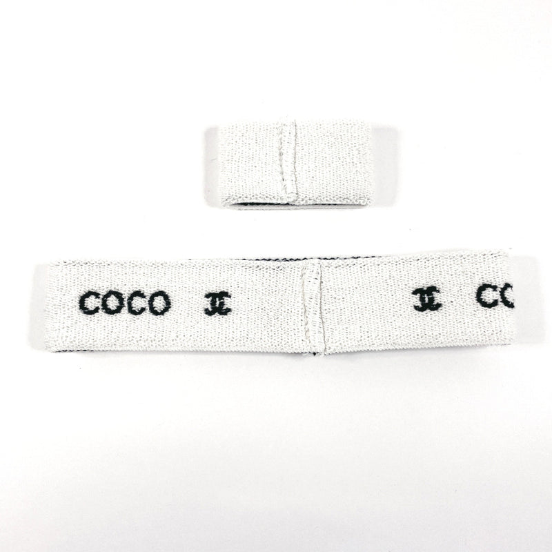 CHANEL Other fashion goods Hairband & Wristband Rubber white Women Used