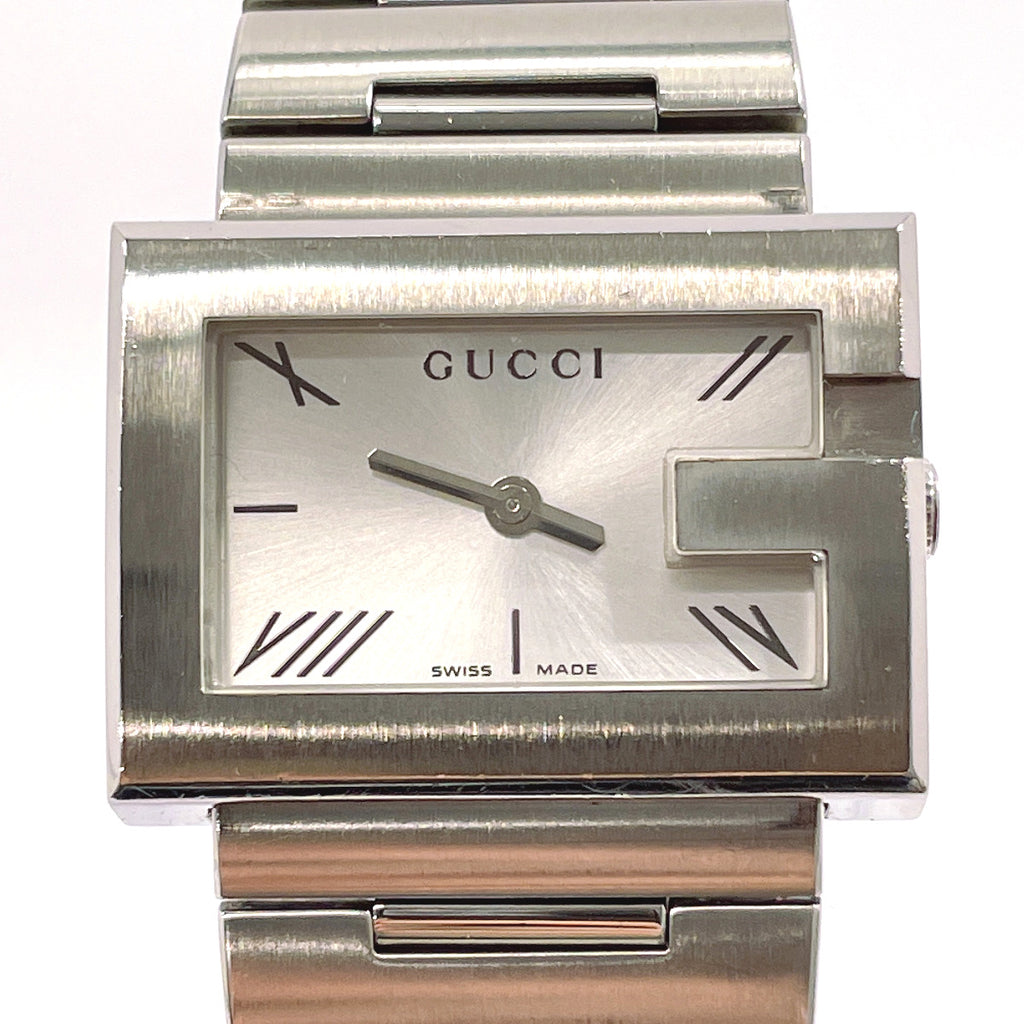 GUCCI Watches 100L G rectangle Stainless Steel/Stainless Steel Silver  unisex Used