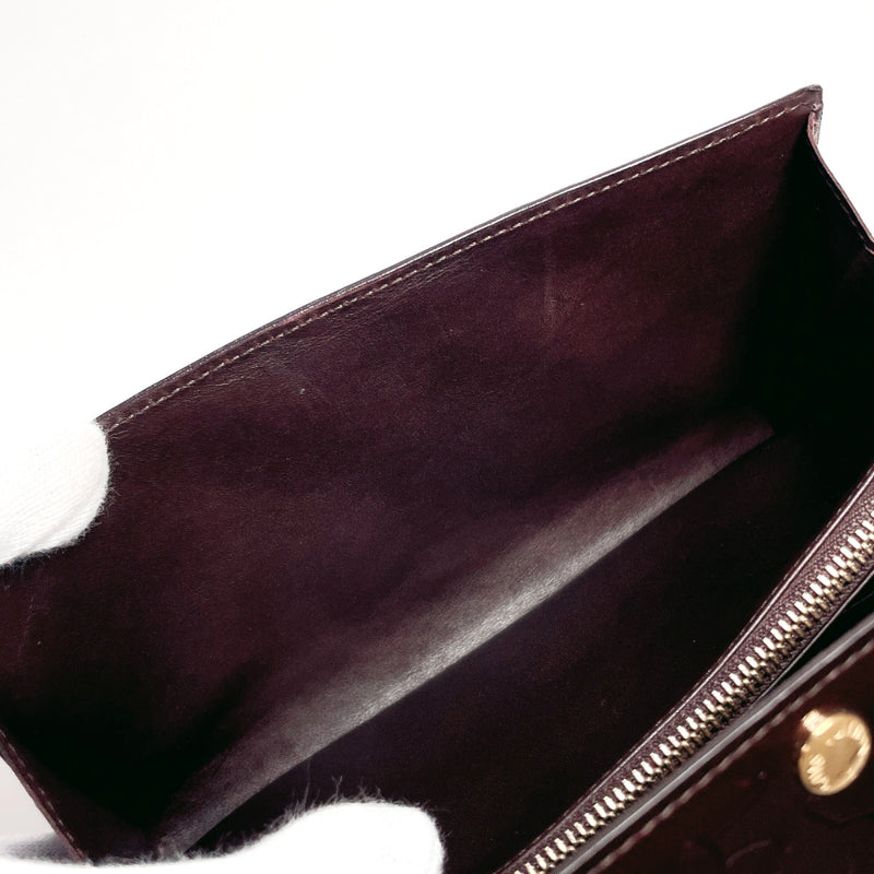 LOUIS VUITTON purse M93524 Portefeuille Sarah Monogram Vernis Bordeaux Bordeaux Women Used