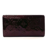 LOUIS VUITTON purse M93524 Portefeuille Sarah Monogram Vernis Bordeaux Bordeaux Women Used