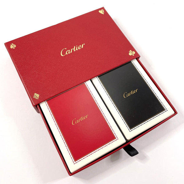 CARTIER Other miscellaneous goods Playing cards 2 color set paper Red Red unisex New