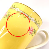 TIFFANY&Co. Mug Pink tulip pair Pottery yellow unisex Used