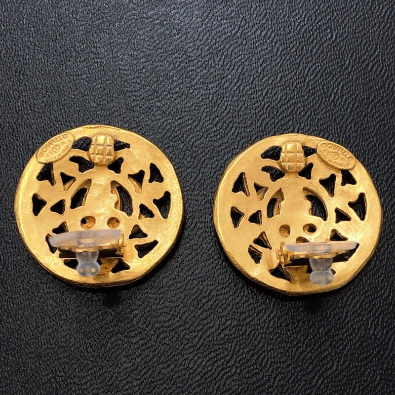 CHANEL Earring 96A COCO Mark metal gold Women Used - JP-BRANDS.com