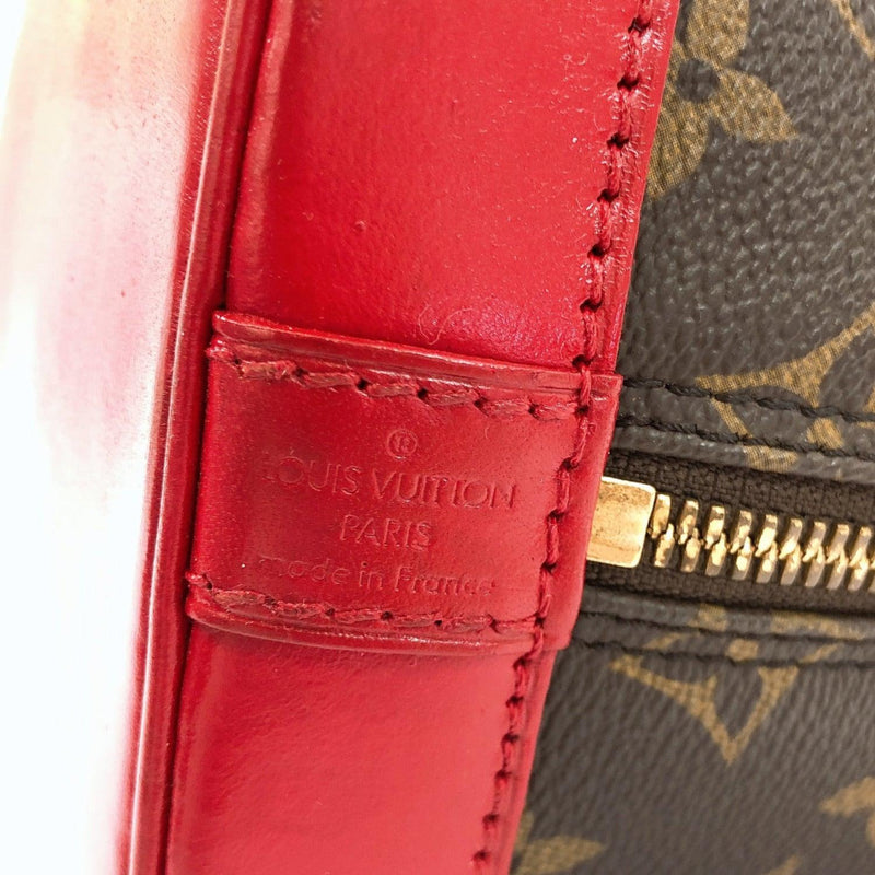 LOUIS VUITTON Handbag M51130 Alma PM vintage Monogram Brown Red Customized Used - JP-BRANDS.com