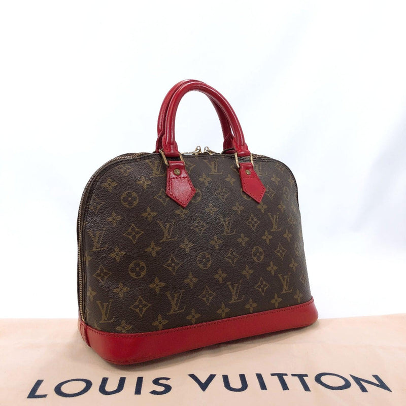 LOUIS VUITTON Handbag M51130 Alma PM vintage Monogram Brown Red Customized  Used