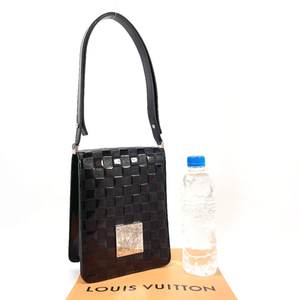 LOUIS VUITTON Shoulder Bag M92127 club Vernis/Damier Black Black Women Used