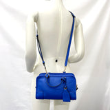 LOEWE Handbag Amazonas 23 leather blue Women Used