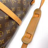 LOUIS VUITTON Shoulder Bag M42256 Saumur 30 Monogram canvas/Leather Brown Women Used