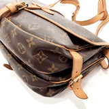 LOUIS VUITTON Shoulder Bag M42256 Saumur 30 Monogram canvas/Leather Brown Women Used