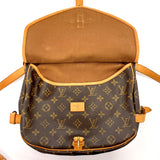 LOUIS VUITTON Shoulder Bag M42256 Saumur 30 Monogram canvas/Leather Brown Women Used