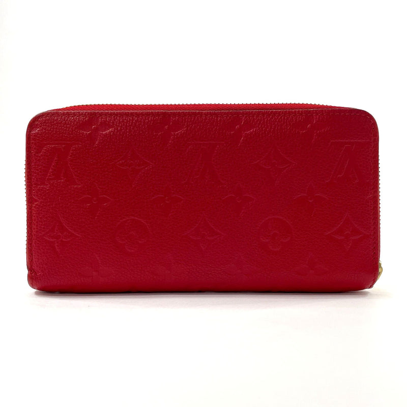 Louis Vuitton Monogram Empreinte Zippy Wallet in Red, Women's