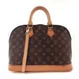 LOUIS VUITTON Handbag M51130 Alma Monogram canvas/Leather Brown Women Used