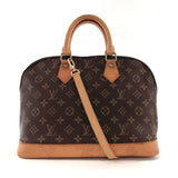 LOUIS VUITTON Handbag M51130 Alma Monogram canvas/Leather Brown Women Used