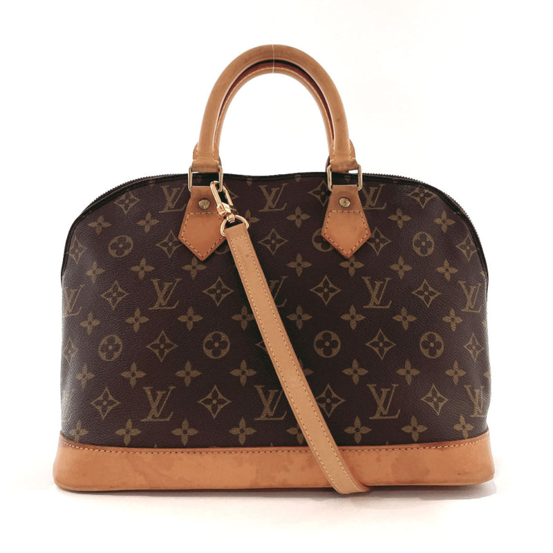 LOUIS VUITTON Handbag M51130 Alma Monogram canvas/Leather Brown Women Used