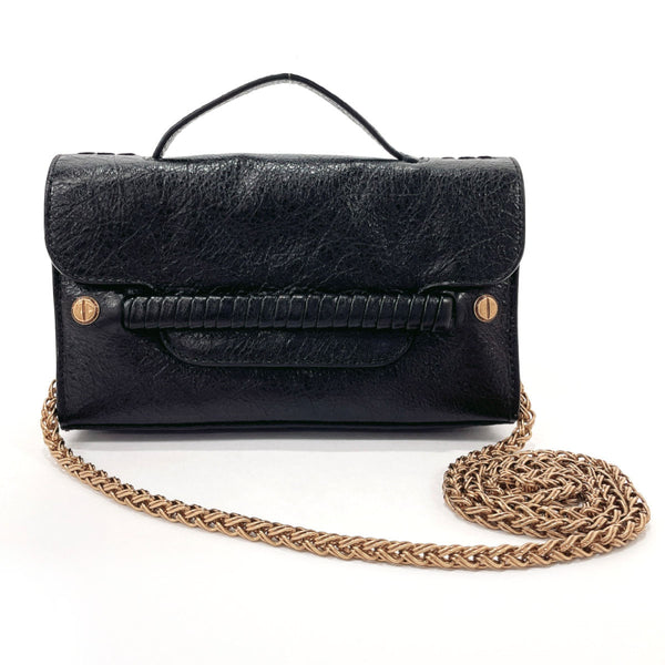 ZANELLATO Shoulder Bag Nina super baby 2WAY ChainShoulder leather Black Women Used