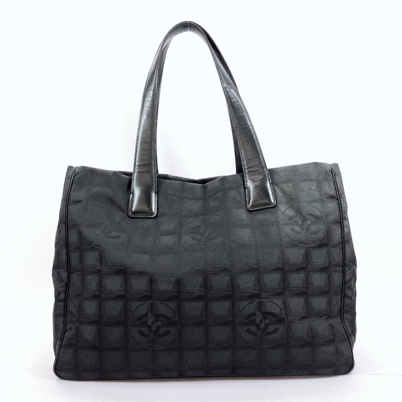 CHANEL Chanel New Travel Line Tote Bag Nylon Black Women Used - JP-BRANDS.com