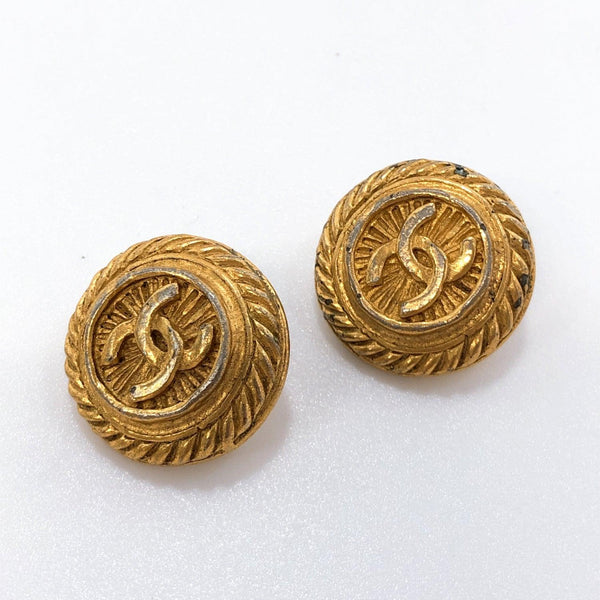 CHANEL Earring vintage metal gold Women Used - JP-BRANDS.com