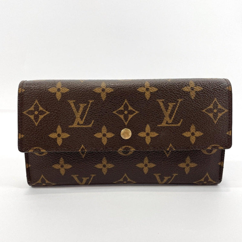 LOUIS VUITTON purse M61215 Porte Tresor International Monogram canvas Brown Women Used - JP-BRANDS.com