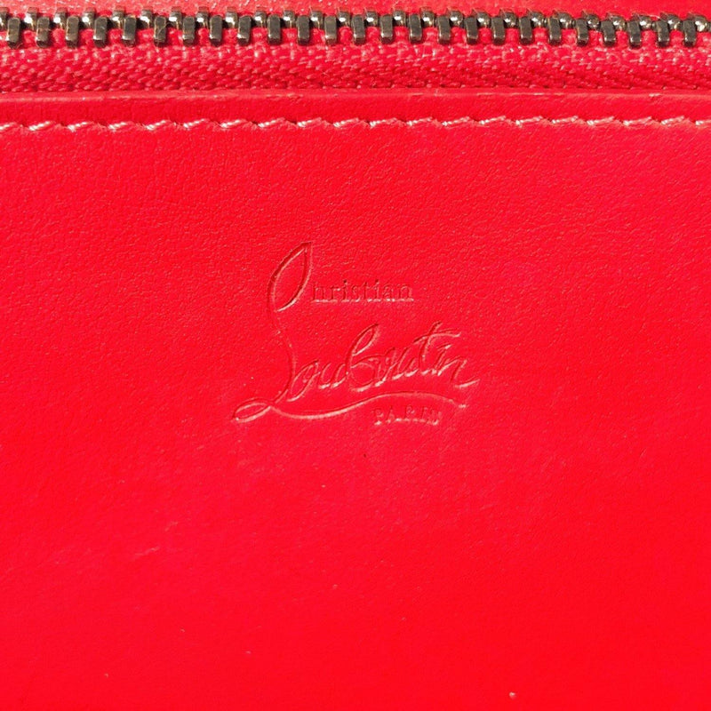 Christian Louboutin purse 1165044 Round zip Panettone studs leather black Women Used - JP-BRANDS.com